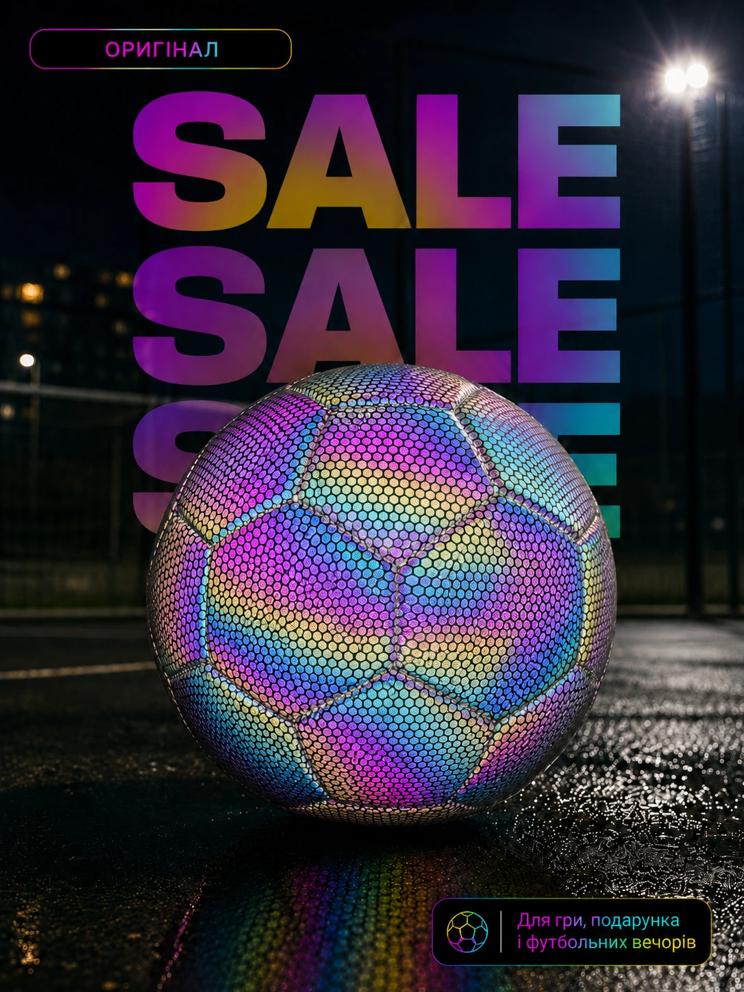 Голографічний футбольний м’яч BRIGHTBALL